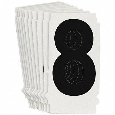 BRADY 8205P8 Numbers and Letters Labels PK 10