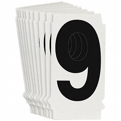 BRADY 8205P9 Numbers and Letters Labels PK 10