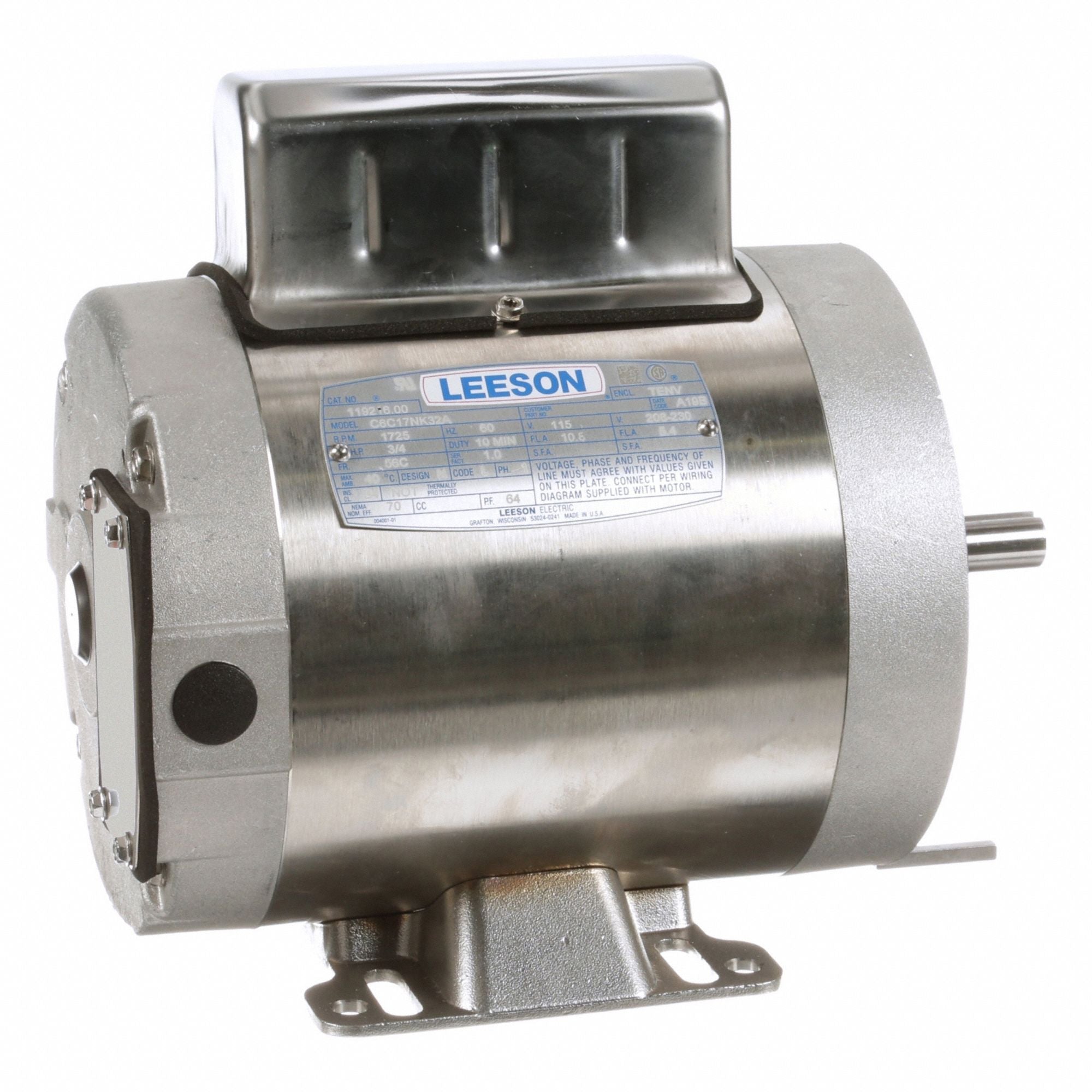 LESSON 11921600 General Purpose Motor 115/208-230V
