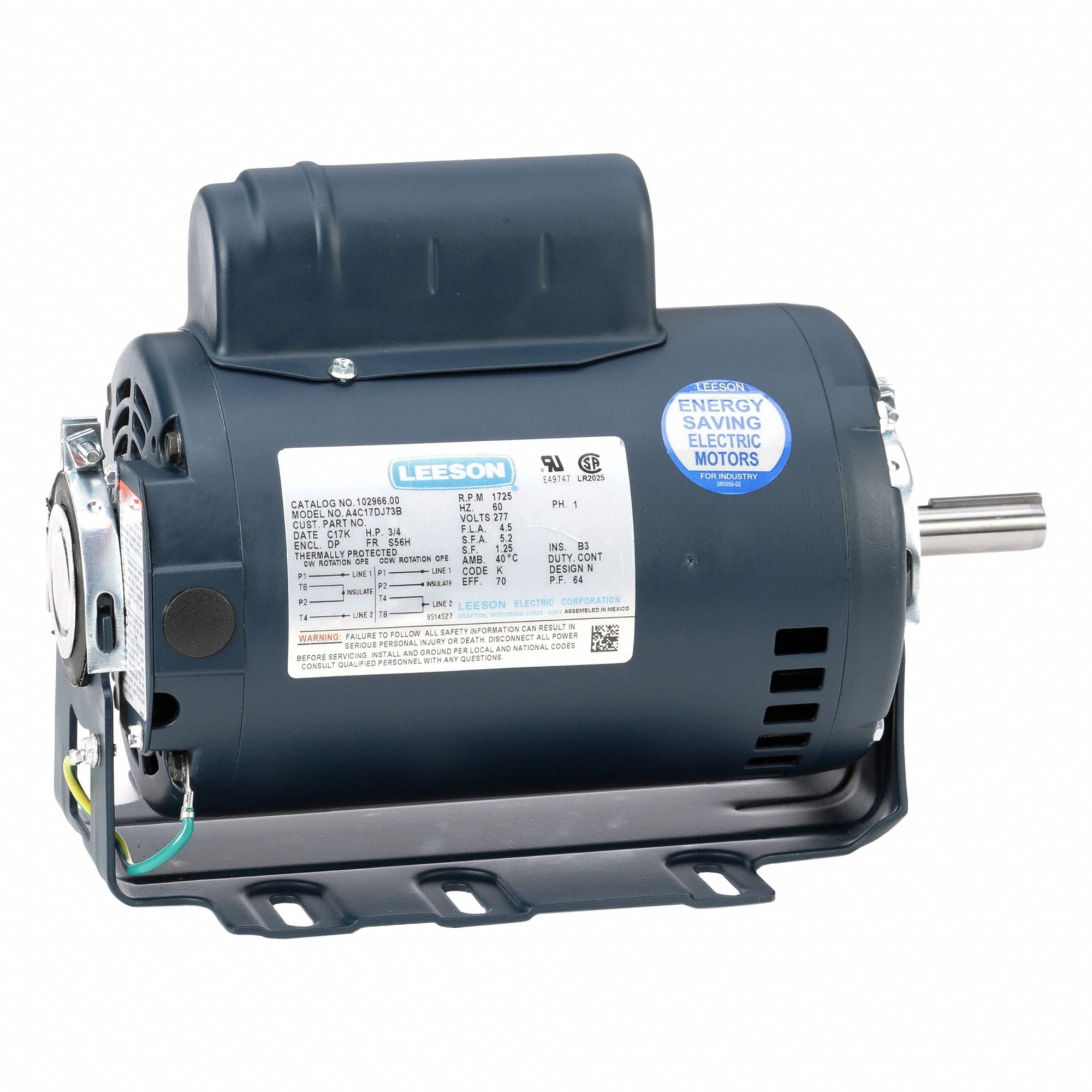 LESSON 10296600 Direct Drive Blower Motor 277V