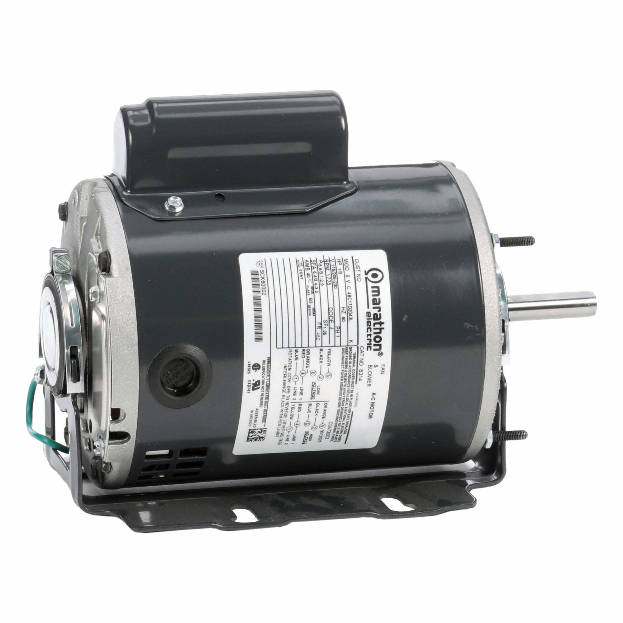 MARATHON MOTORS 048C17D2043 Direct Drive Blower Motor 115/208-230V