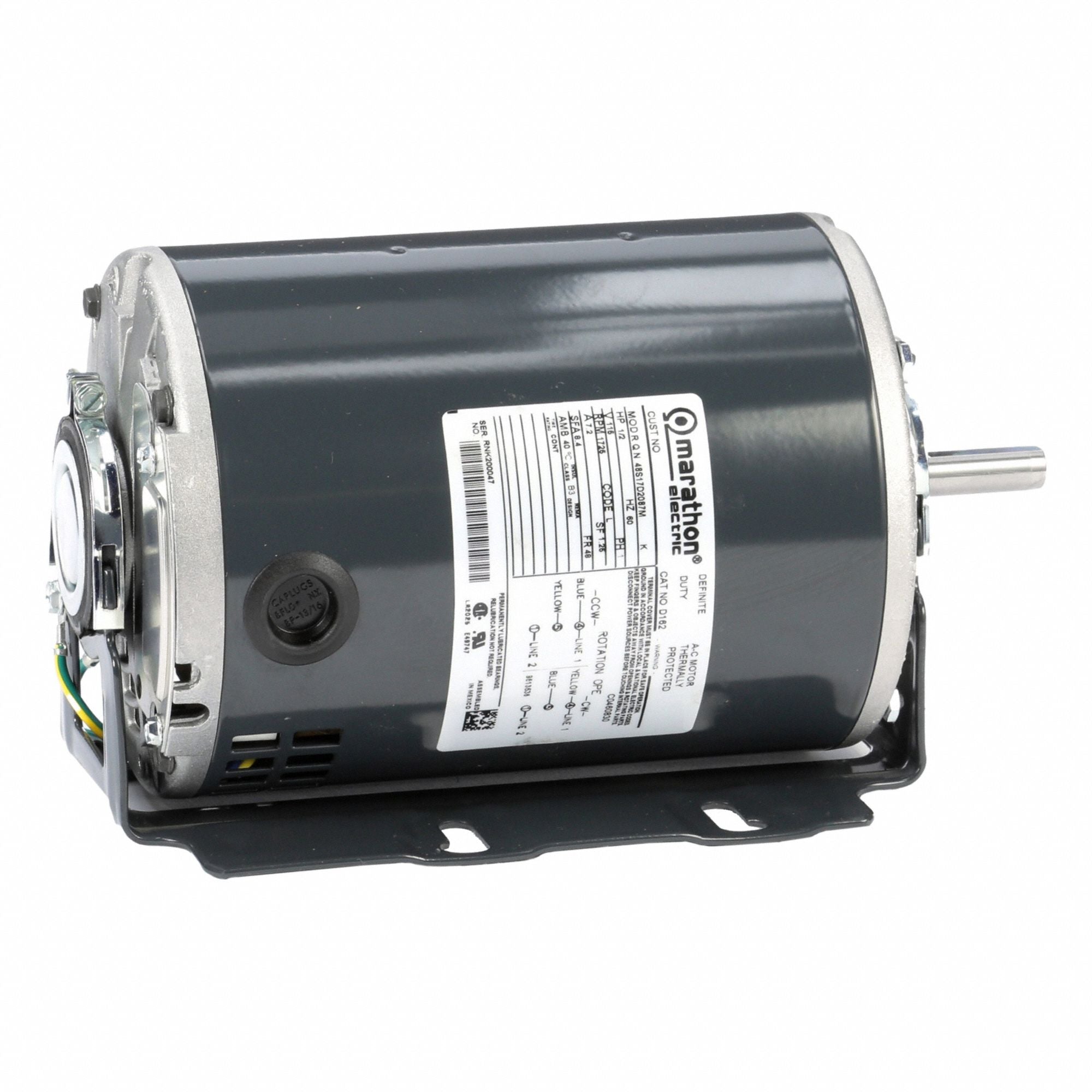 MARATHON MOTORS 048S17D2087 Direct Drive Blower Motor 115V