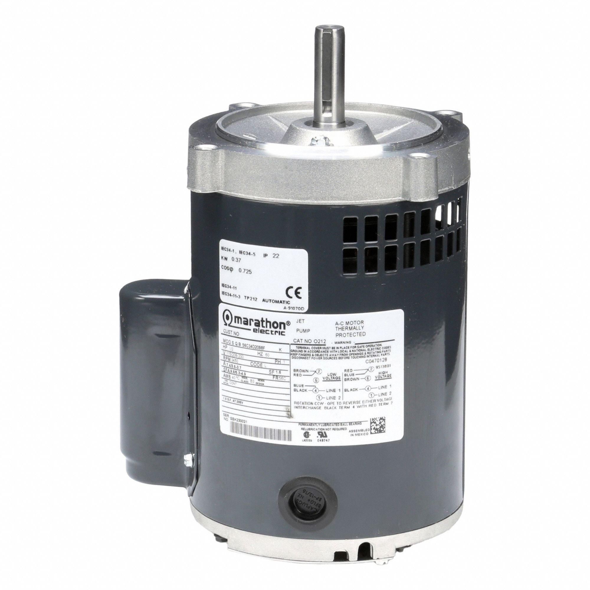 MARATHON MOTORS 056C34D2098 Direct Drive Blower Motor 115/208-230V