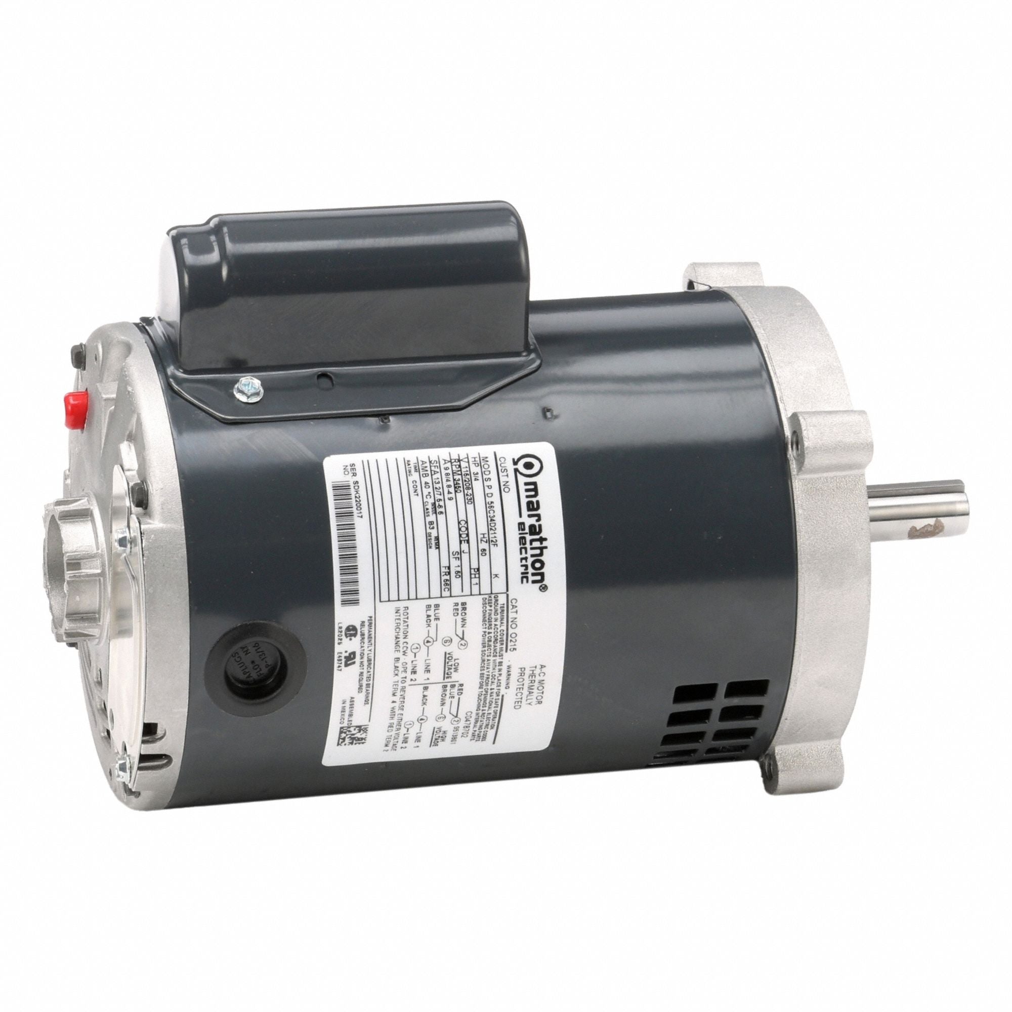 MARATHON MOTORS 056C34D2112 Direct Drive Blower Motor 115/208-230V