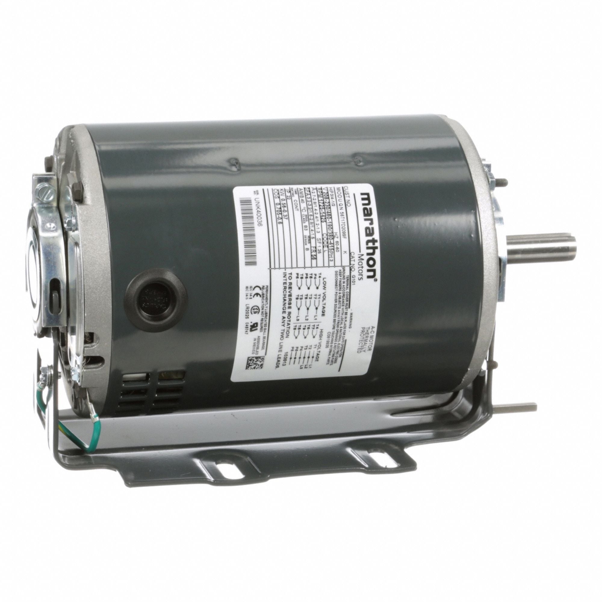 MARATHON MOTORS 056T17D2099 Direct Drive Blower Motor 60/50 Hz