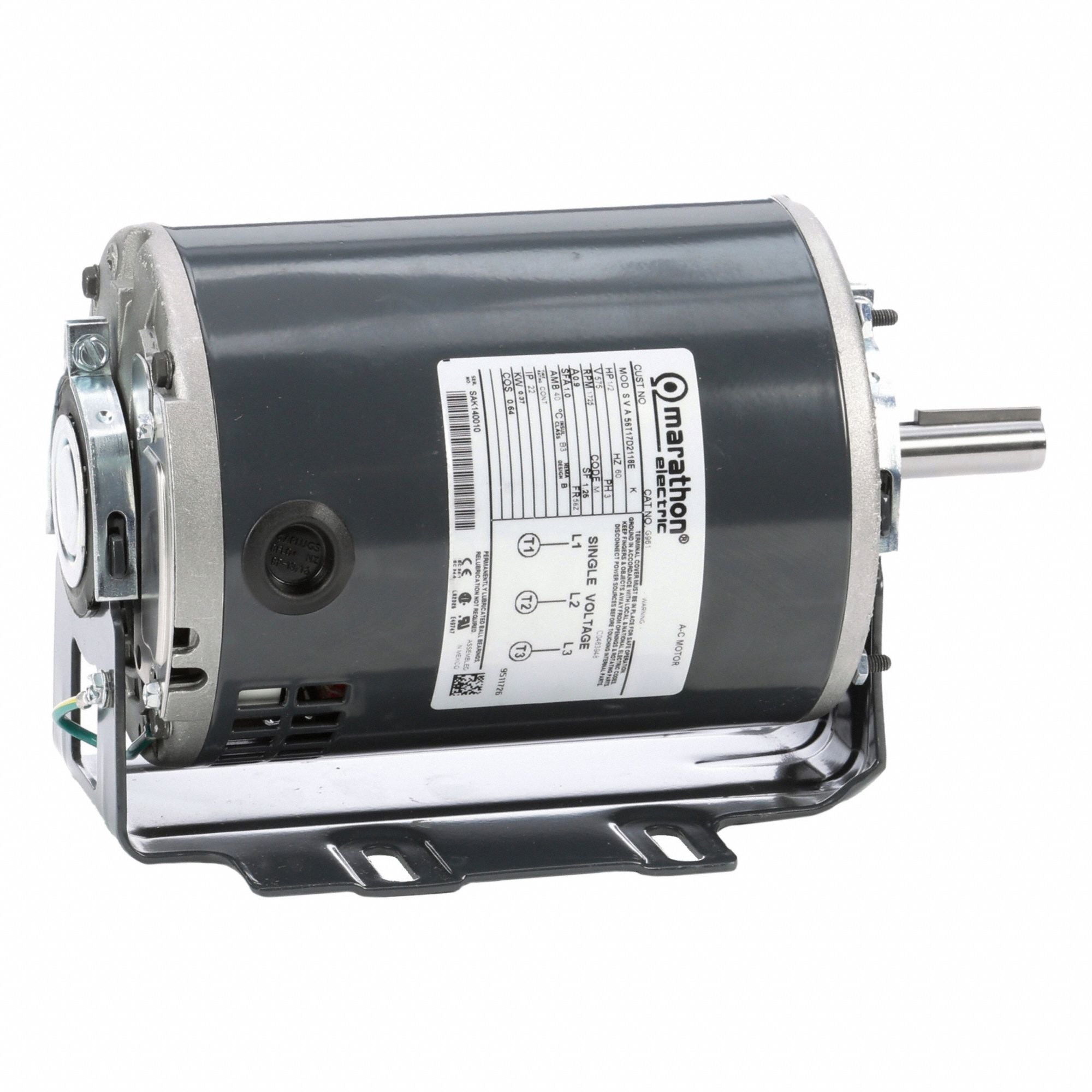 MARATHON MOTORS 056T17D2118 Direct Drive Blower Motor 575V