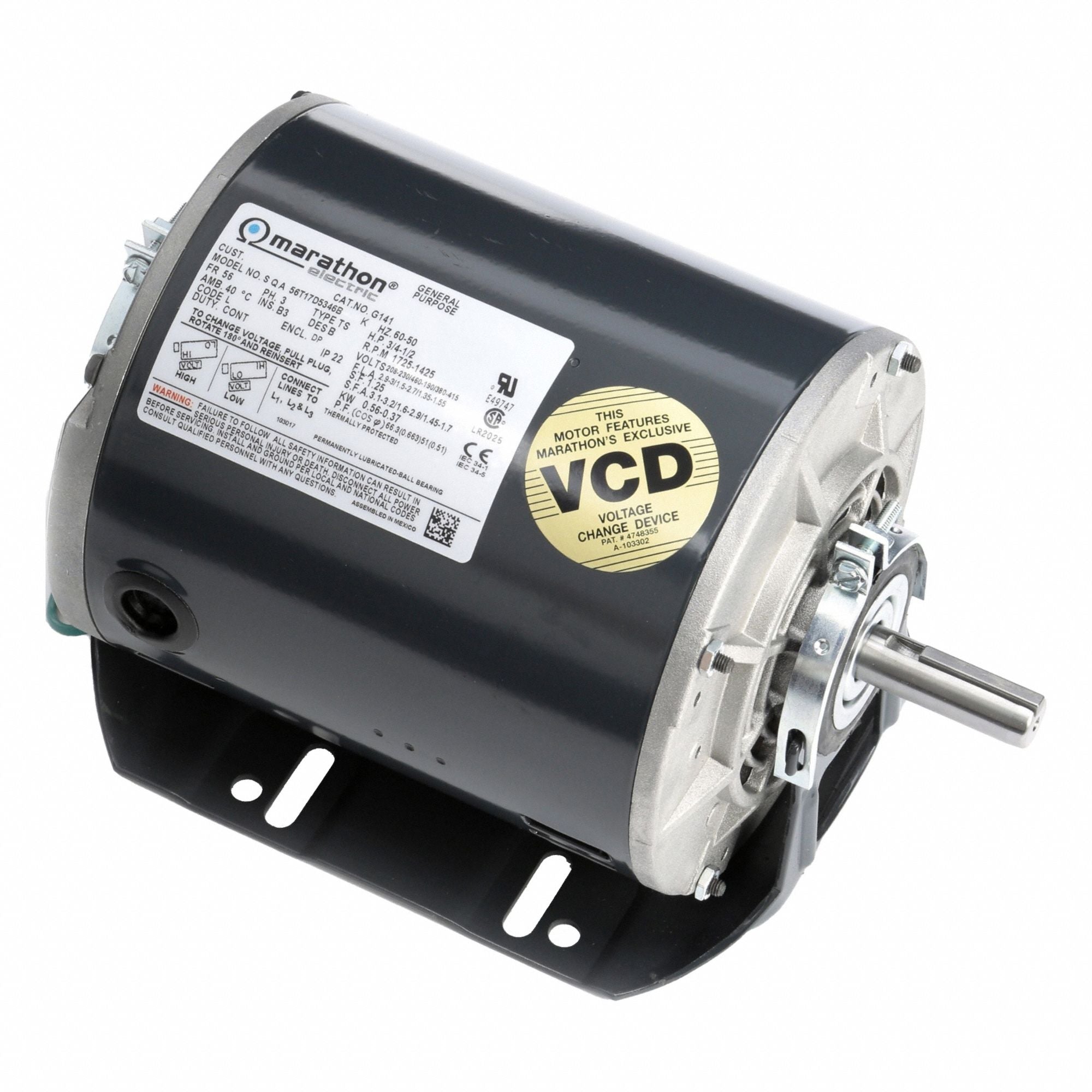 MARATHON MOTORS 056T17D5346 Direct Drive Blower Motor 60/50 Hz