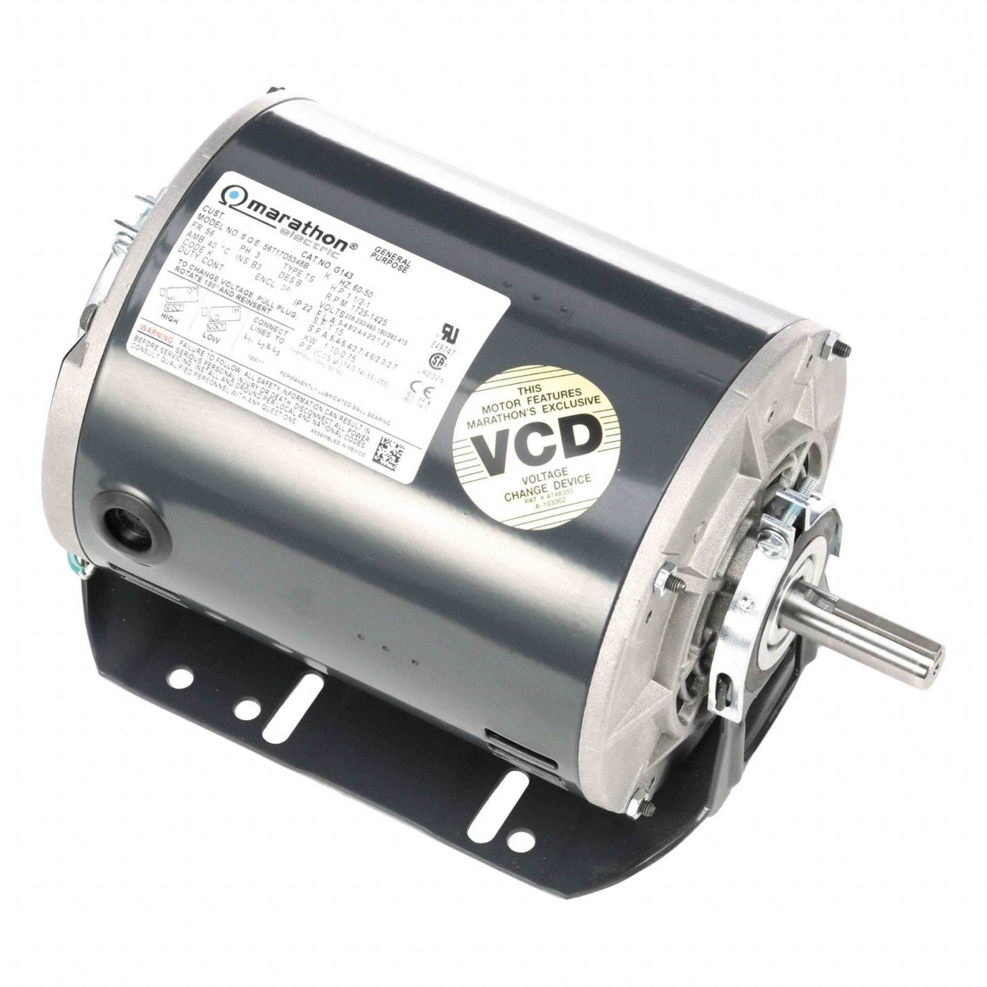 MARATHON MOTORS 056T17D5348 Direct Drive Blower Motor 60/50 Hz