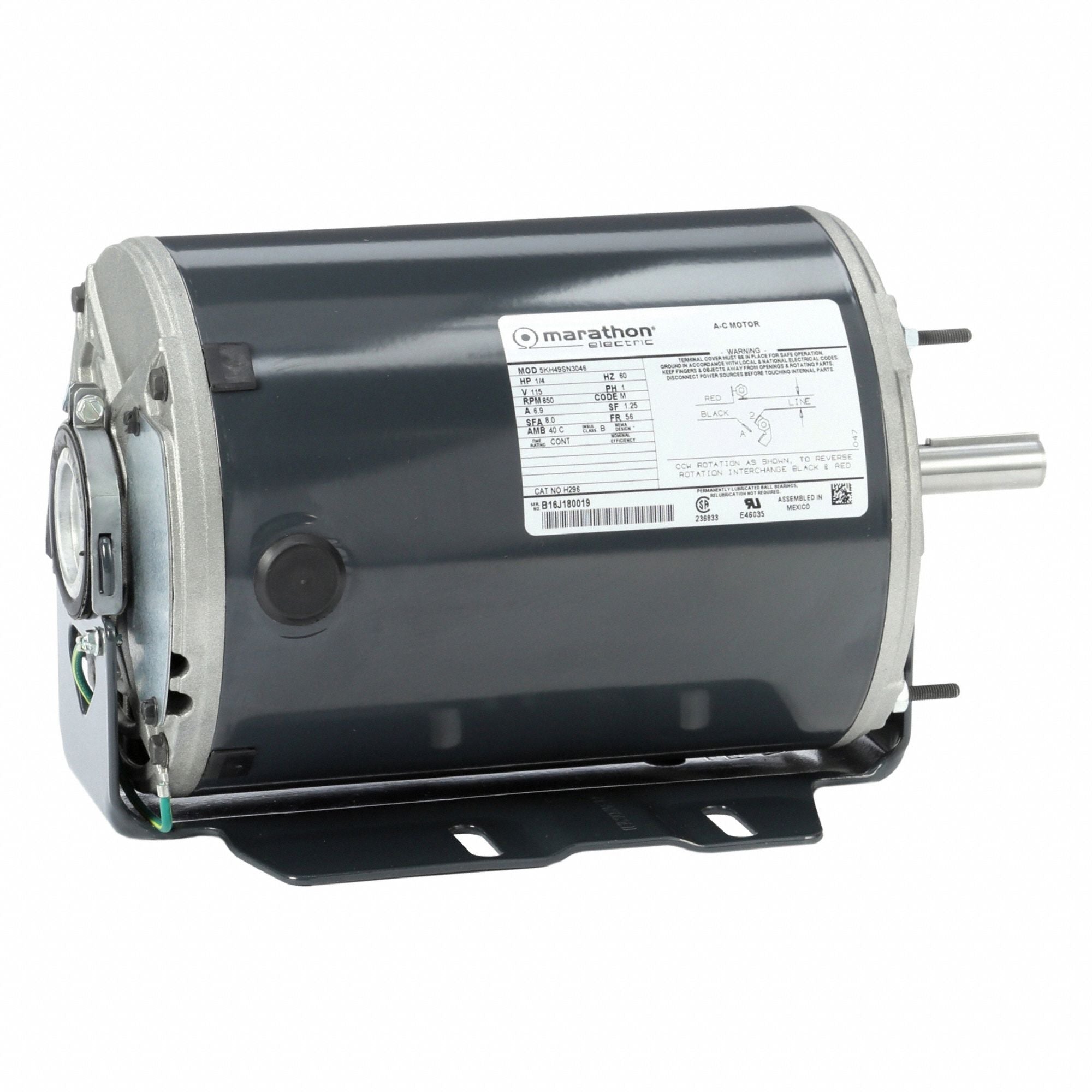 MARATHON MOTORS 5KH49SN3046 Direct Drive Blower Motor 115V