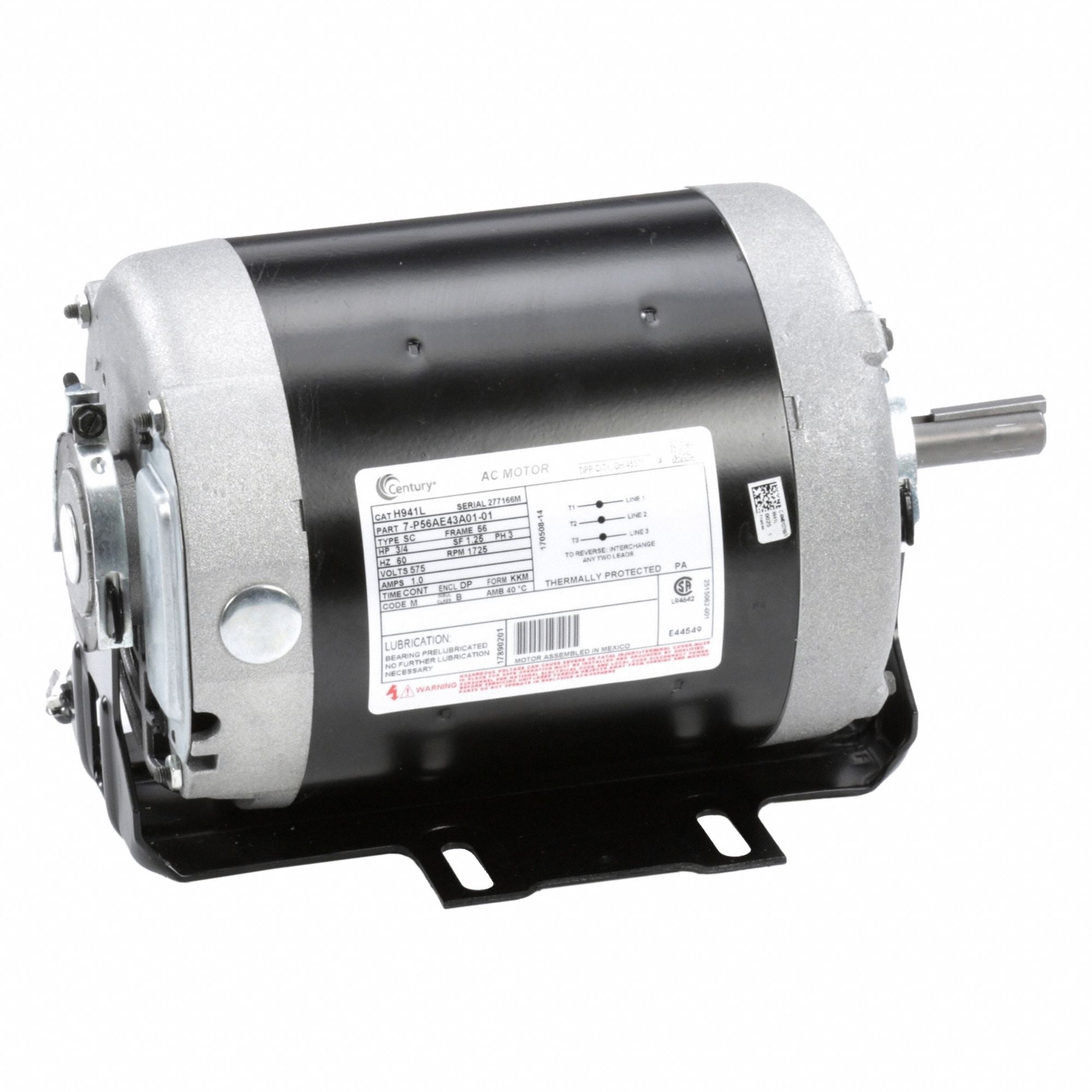 CENTURY H941L General Purpose Motor 575V 28 lb