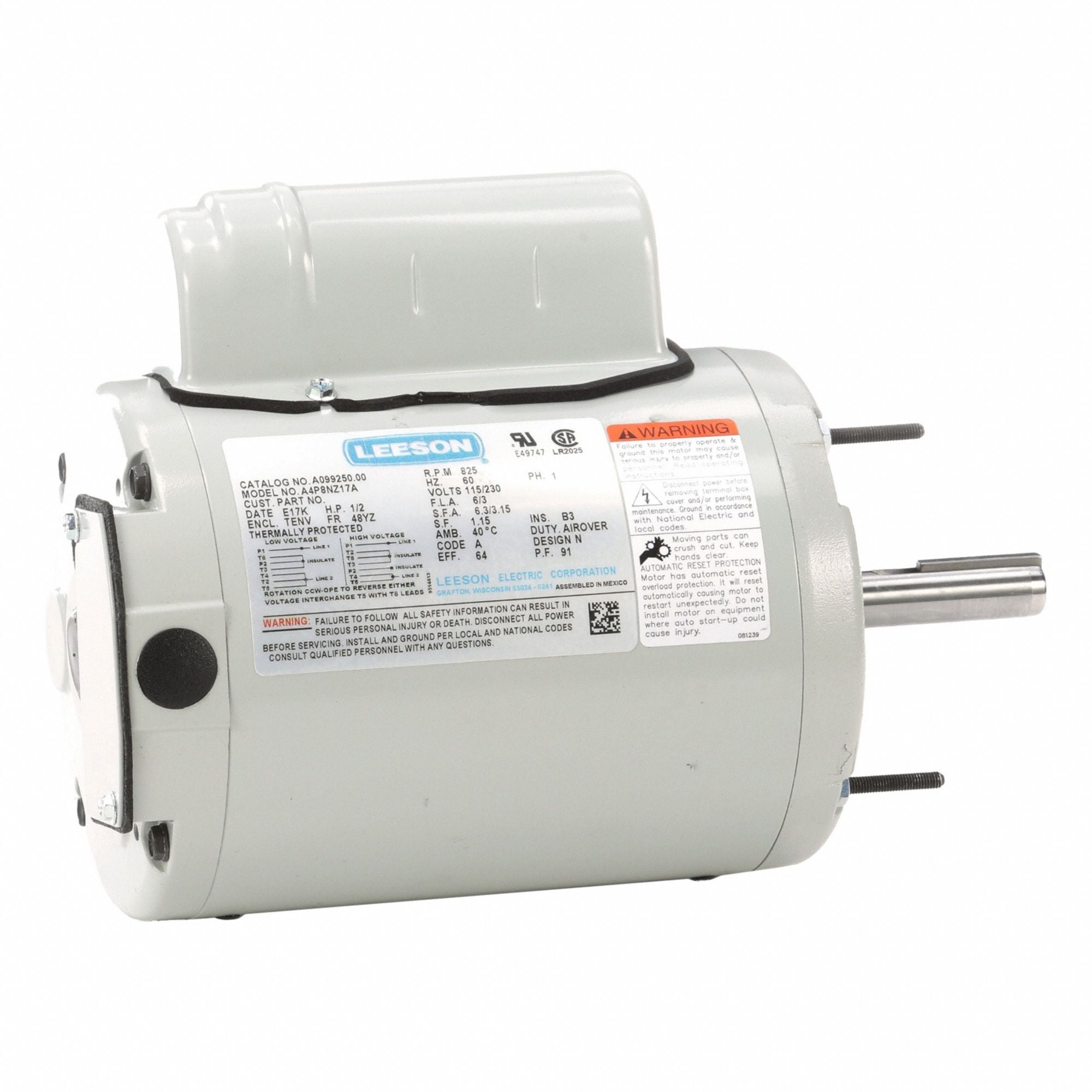 LESSON A09925000 Farm Duty Motor Farm Duty 115/230V AC