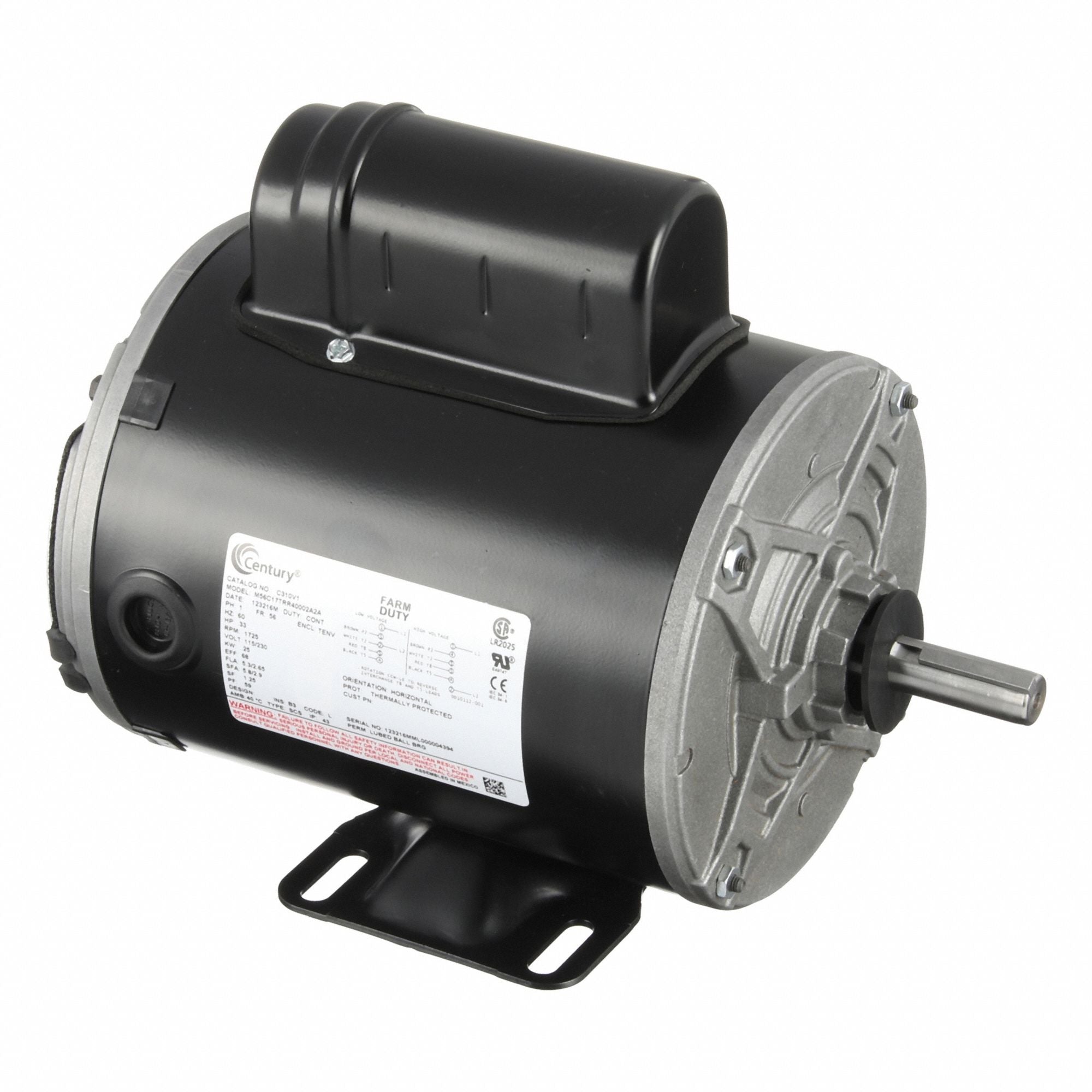 CENTURY C310V1 Farm Duty Motor Farm Duty 115/230V AC