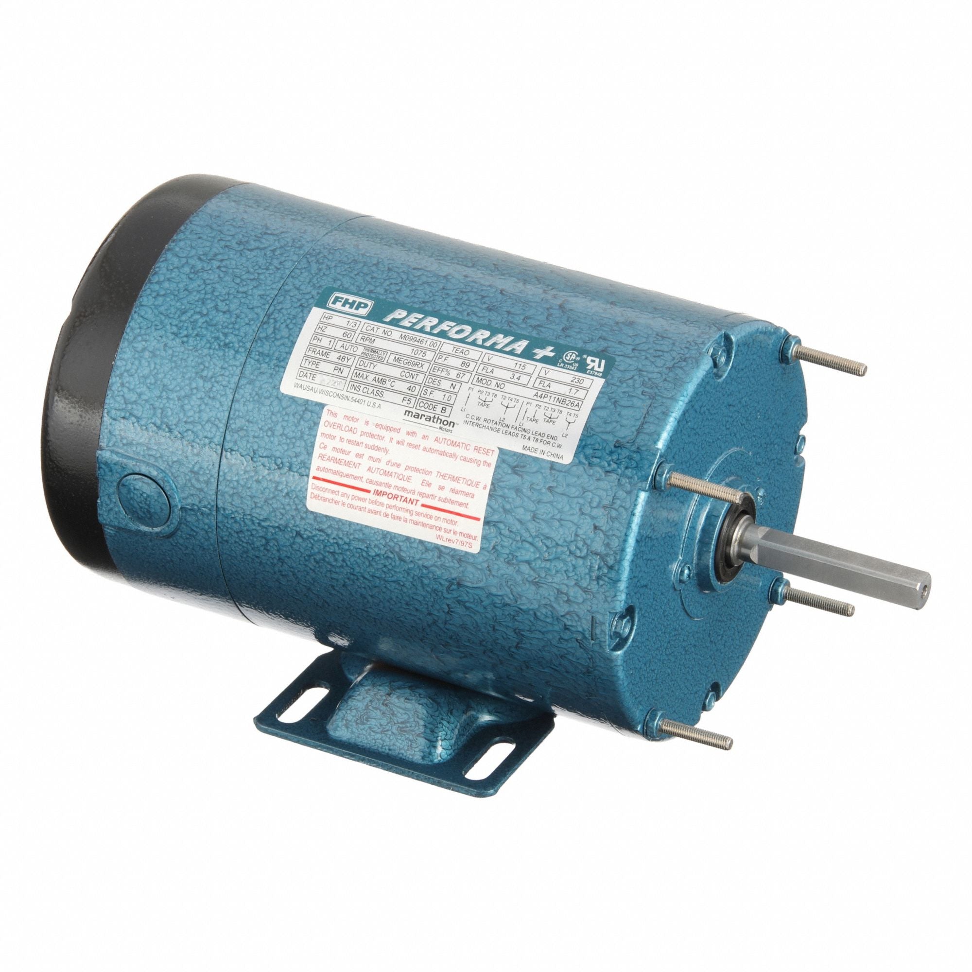LESSON M09946100 Farm Duty Motor Farm Duty 115/230V AC