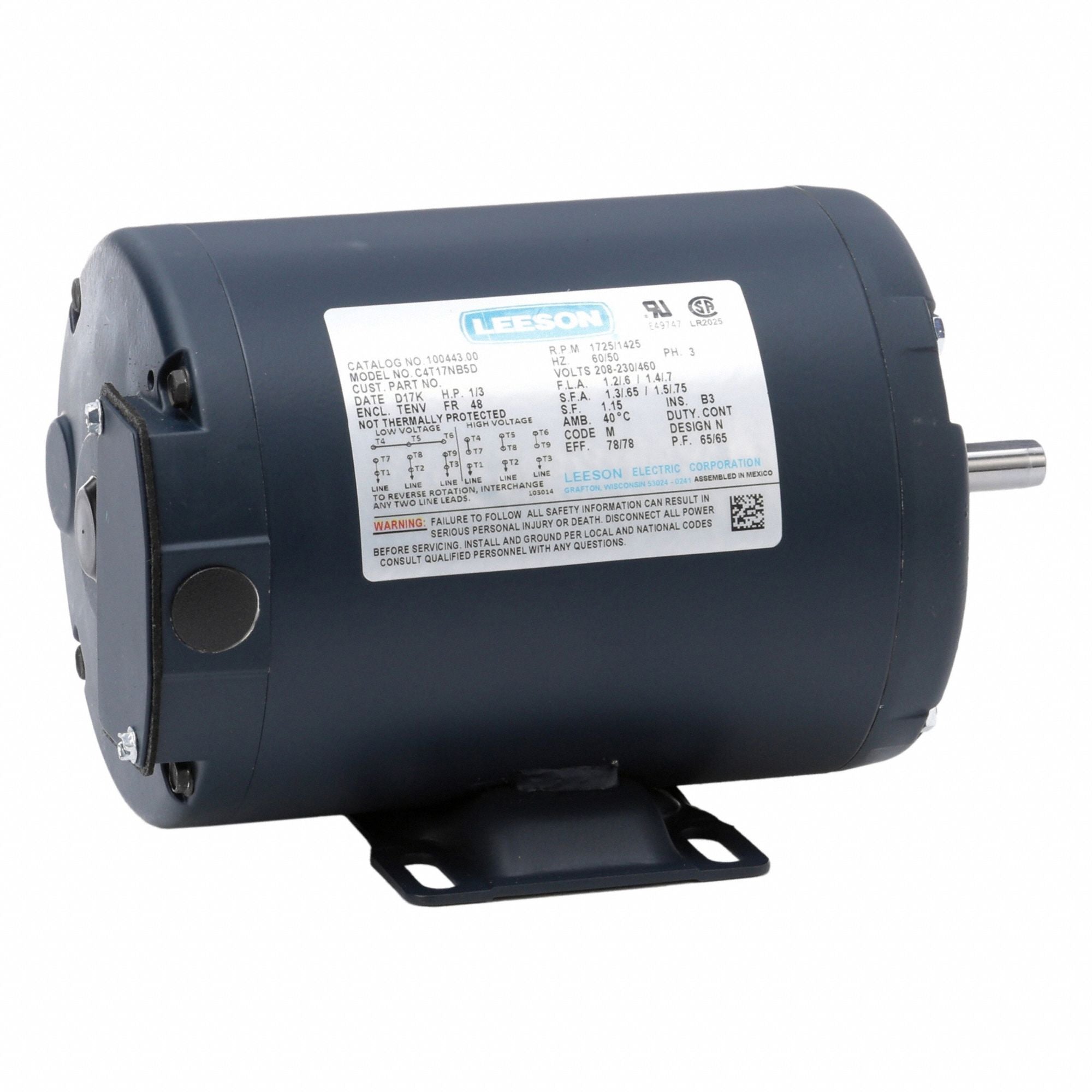 LESSON 10044300 General Purpose Motor 230/460V 20 lb