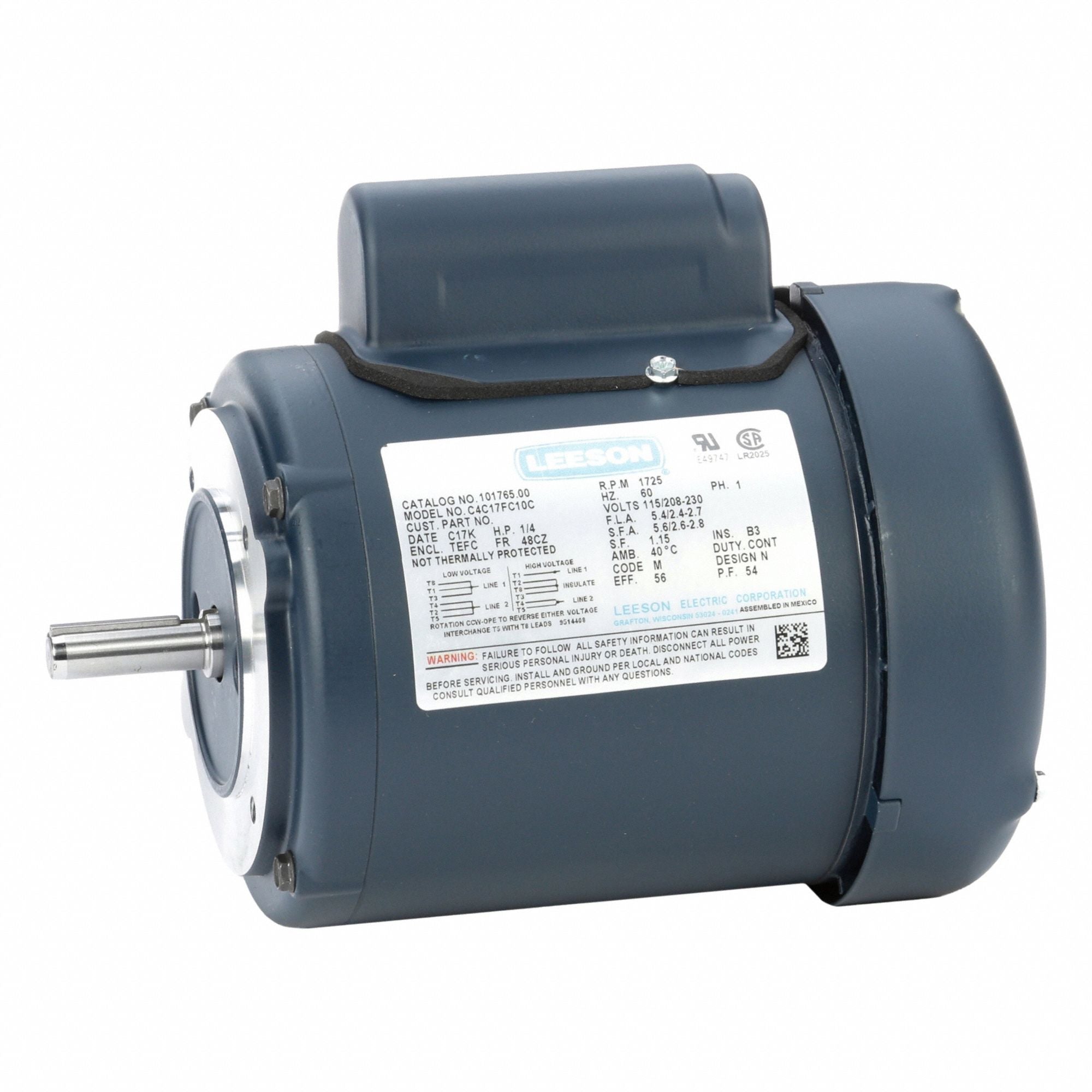 LESSON 10176500 General Purpose Motor 115/230V 17 lb