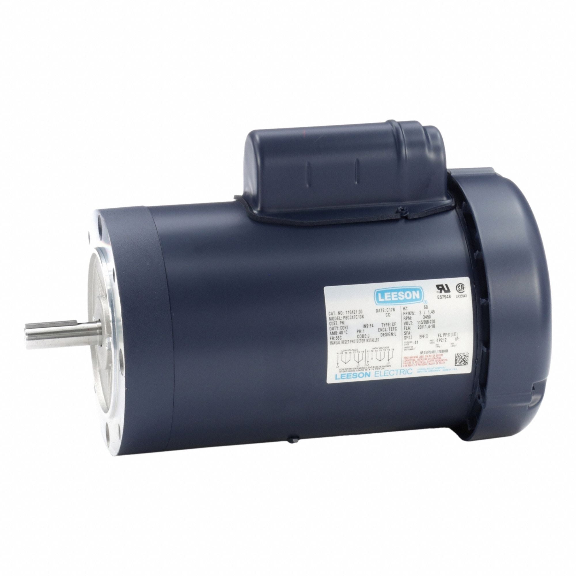 LESSON 11042100 General Purpose Motor 115/230V 44 lb