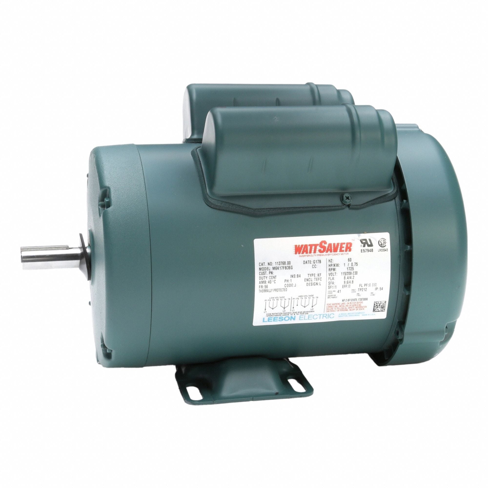 LESSON 11376800 General Purpose Motor 115/230V 36 lb