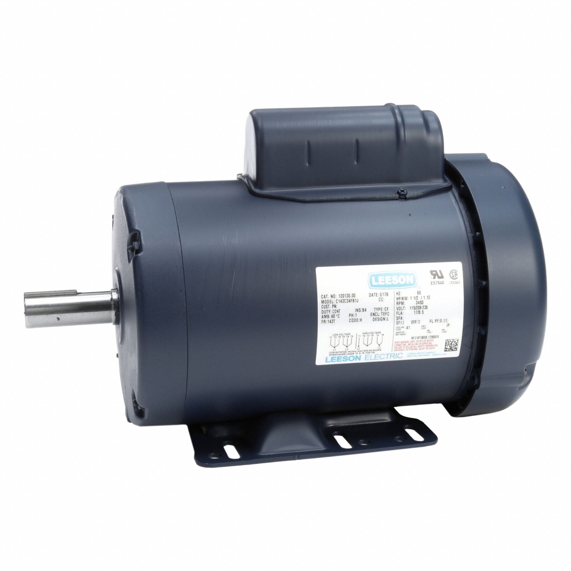 LESSON 12013000 General Purpose Motor 115/230V 39 lb