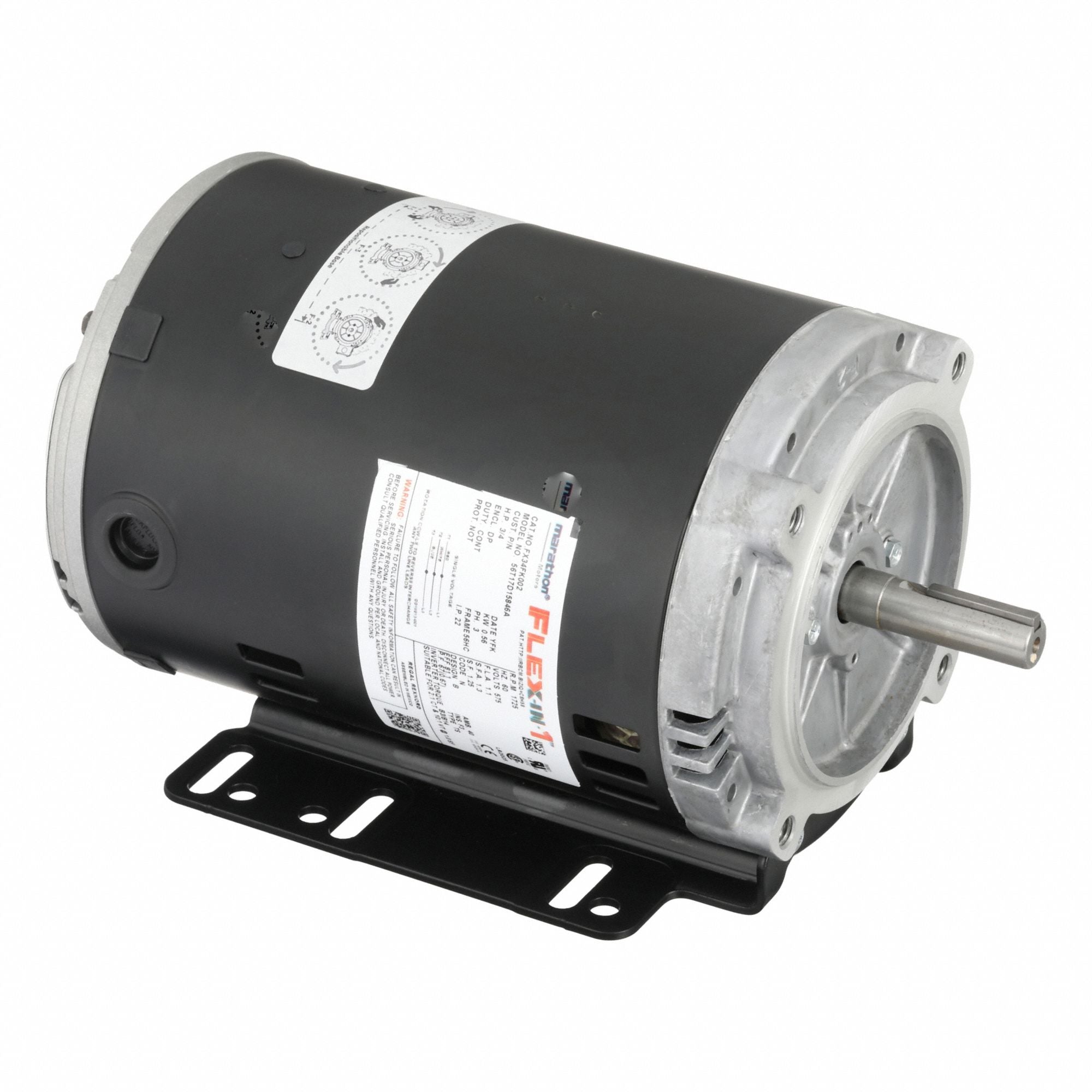 MARATHON MOTORS 056T17D15846 General Purpose Motor 575V 30 lb
