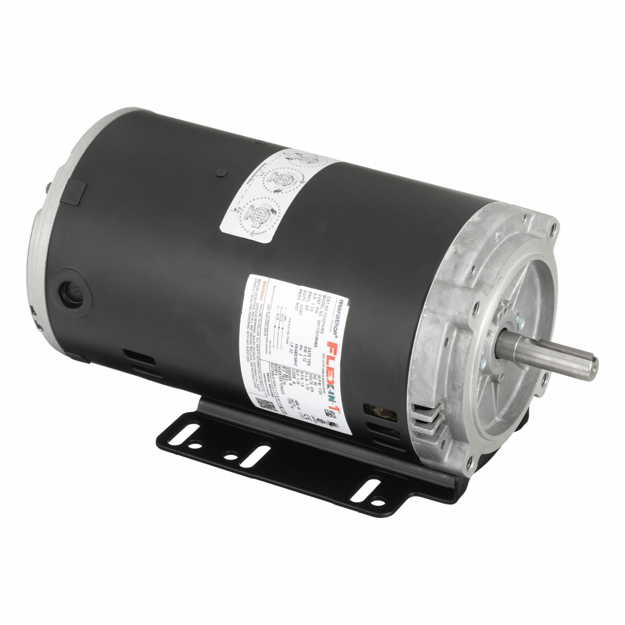 MARATHON MOTORS 056T17D15848 General Purpose Motor 575V 44 lb