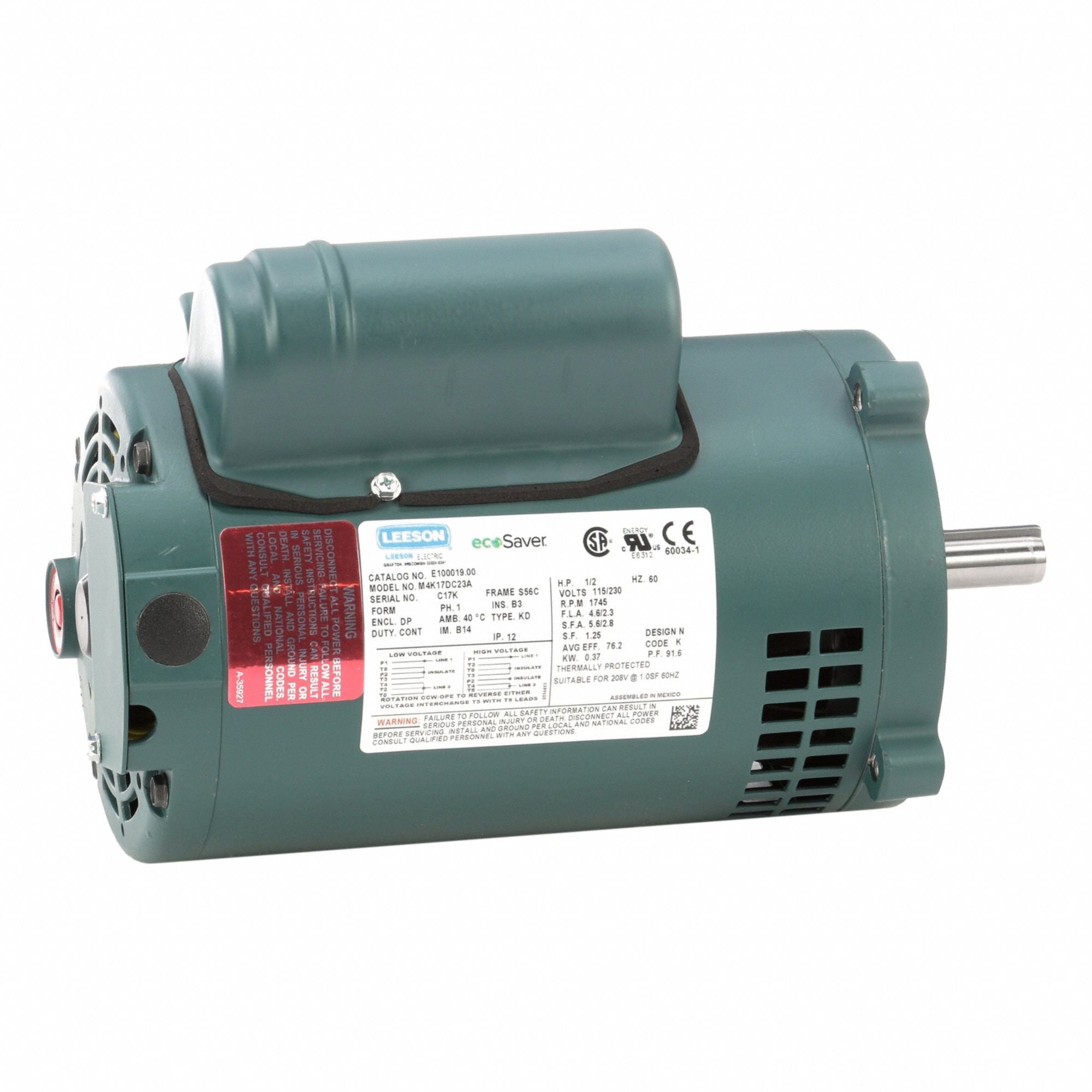 LESSON E10001900 General Purpose Motor 115/230V 24 lb