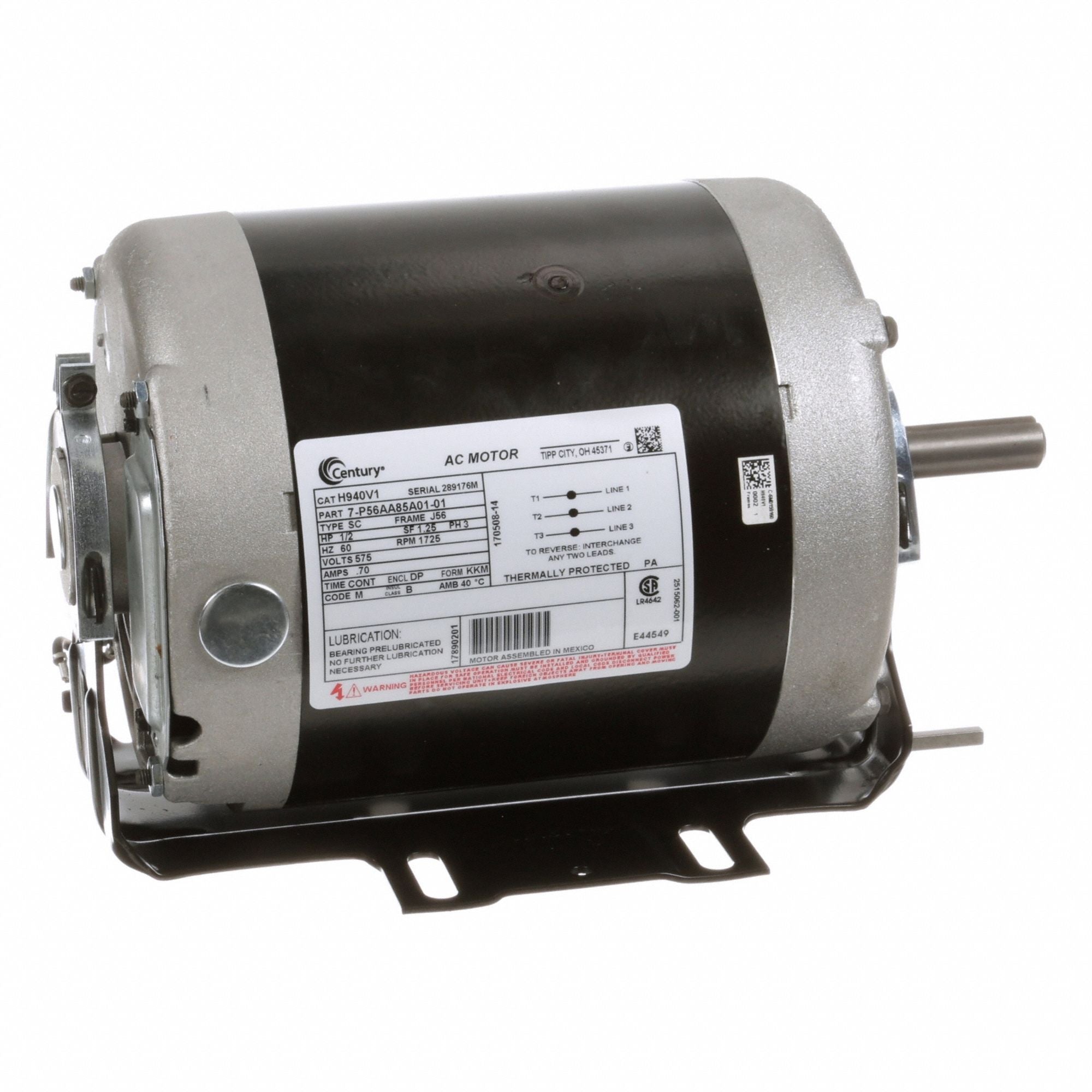 CENTURY H940V1 General Purpose Motor 575V 25 lb