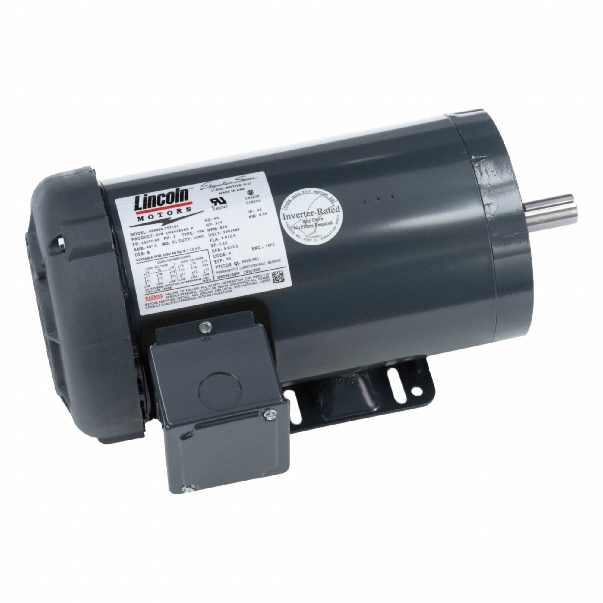 CENTURY LM24265 General Purpose Motor 230/460V 52 lb