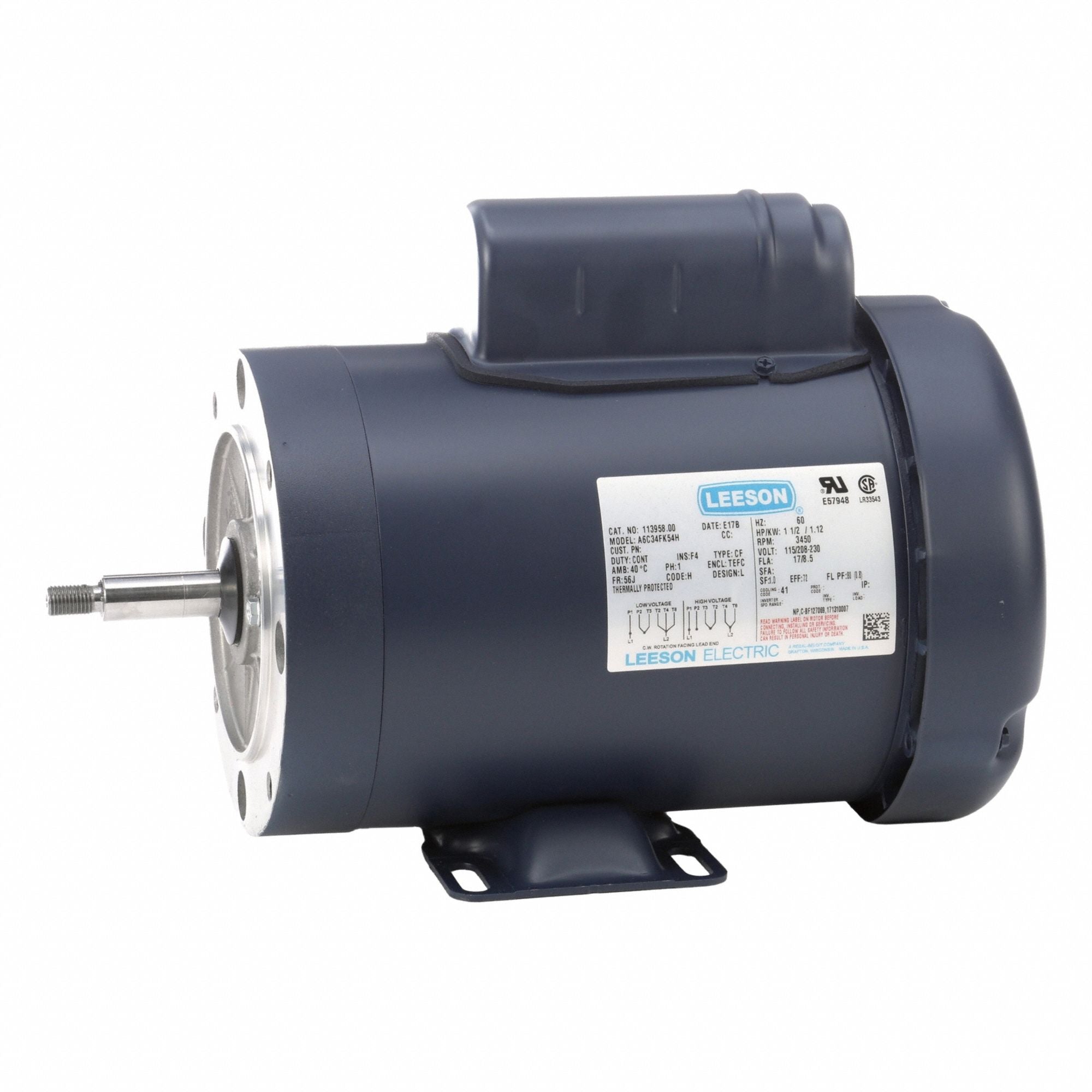 LESSON 11395800 Pool and Spa Pump Motor 115/230V 60 Hz