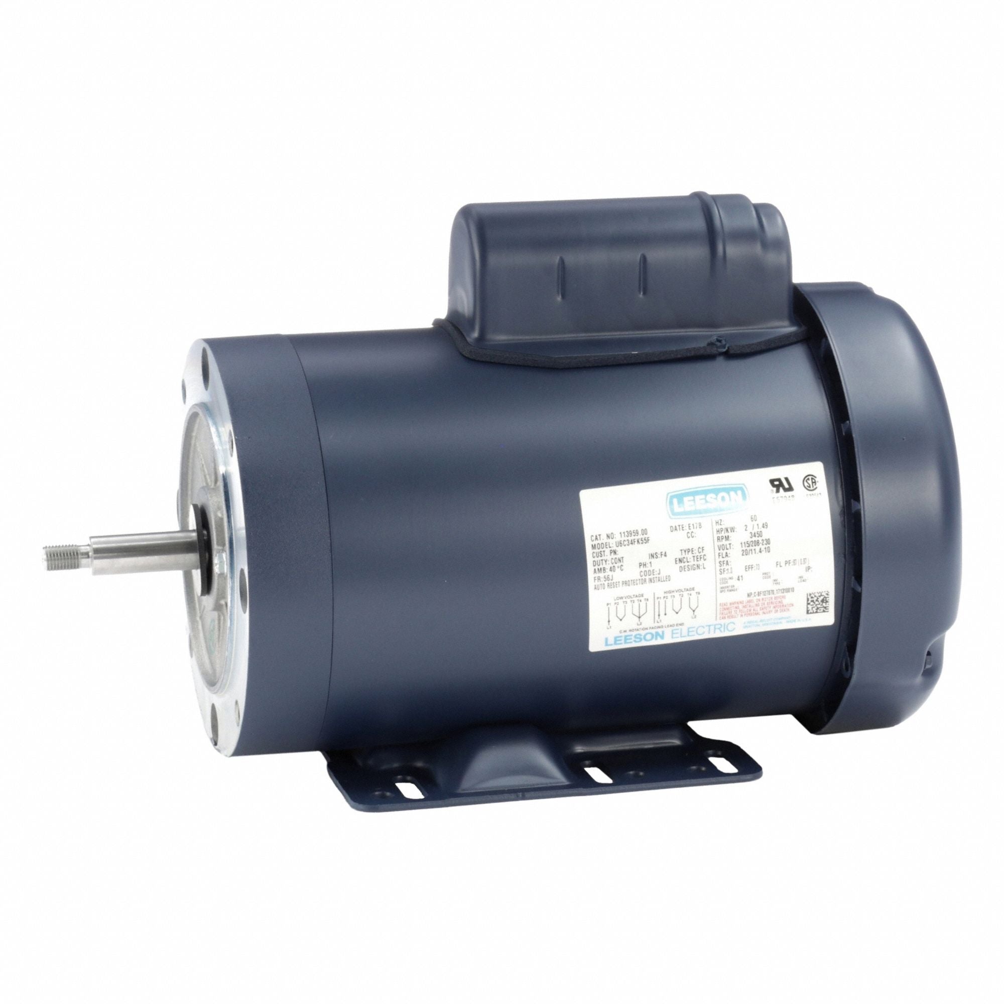 LESSON 11395900 Pool and Spa Pump Motor 115/230V 60 Hz