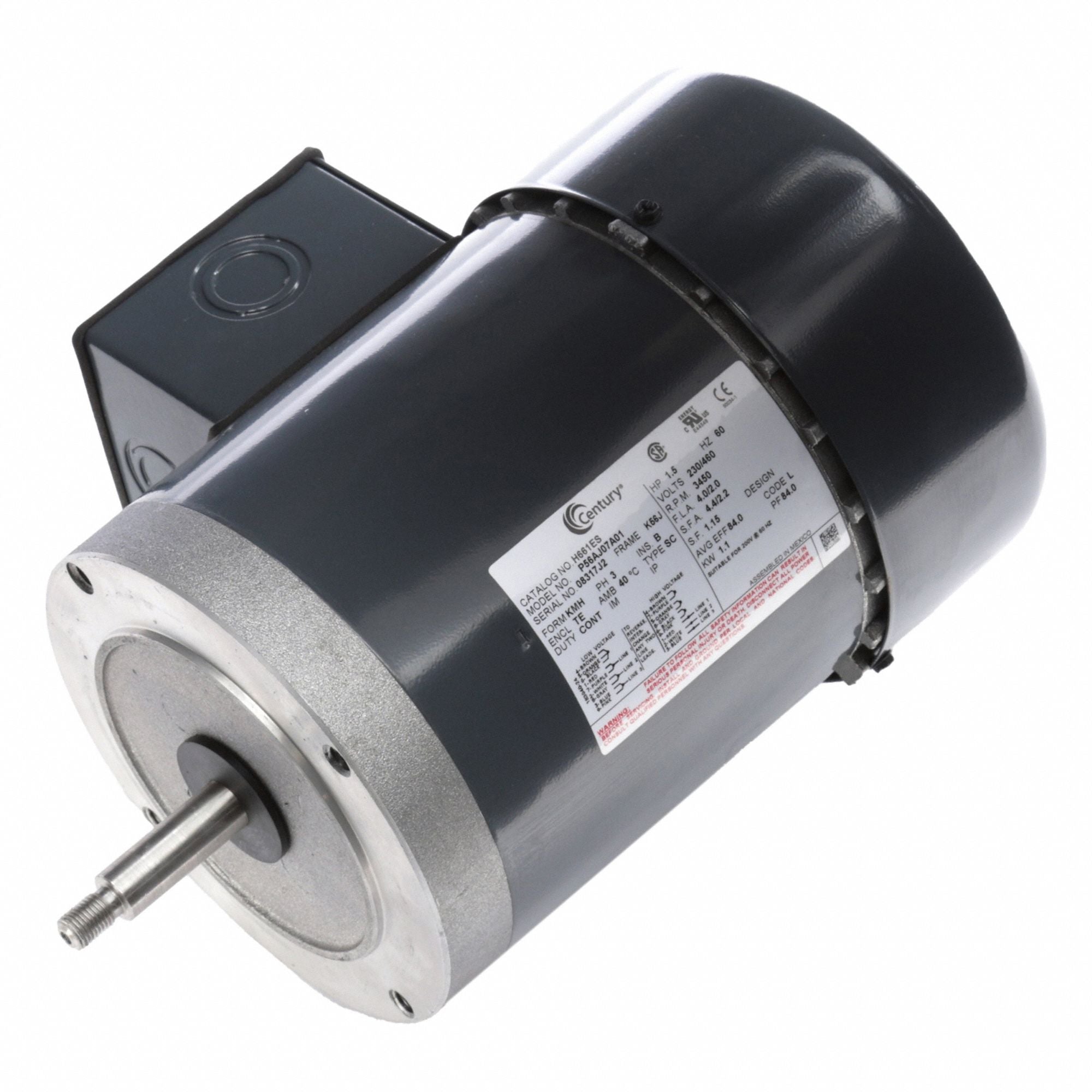 CENTURY H661ES Pool and Spa Pump Motor 230/460V 60 Hz