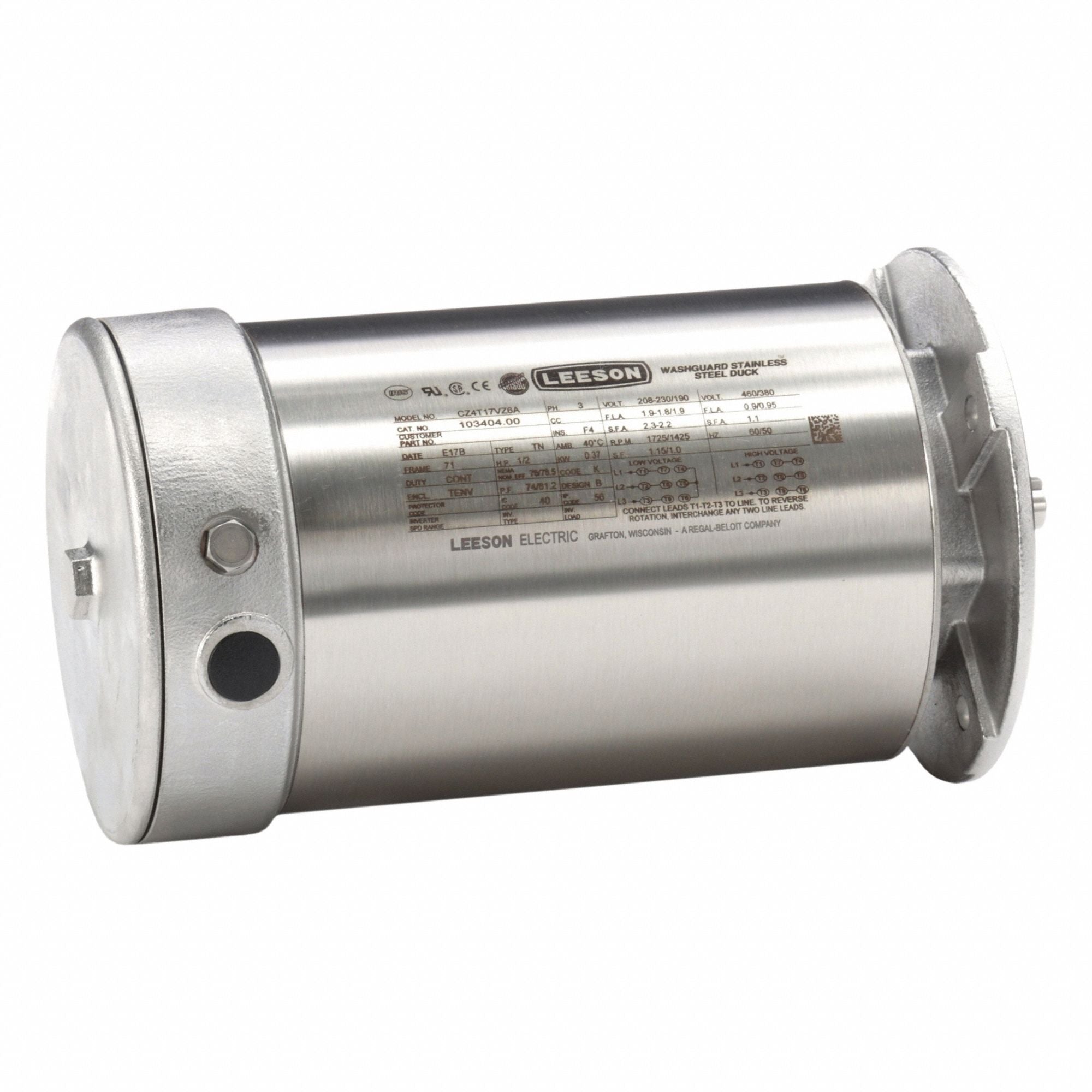 LESSON 10340400 Washdown Motor 230/460V AC 11 5/8 L