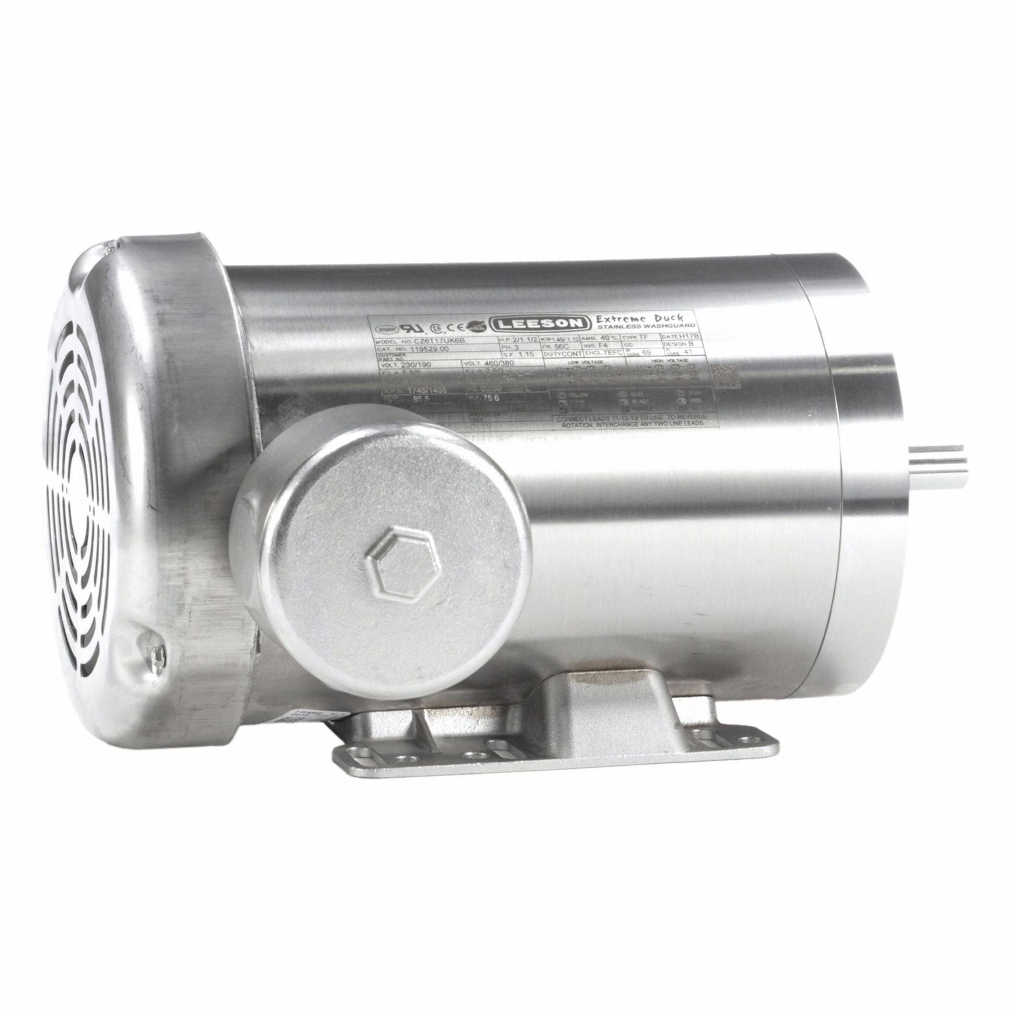 LESSON 11952900 Washdown Motor 230/460V AC 13 3/16 L
