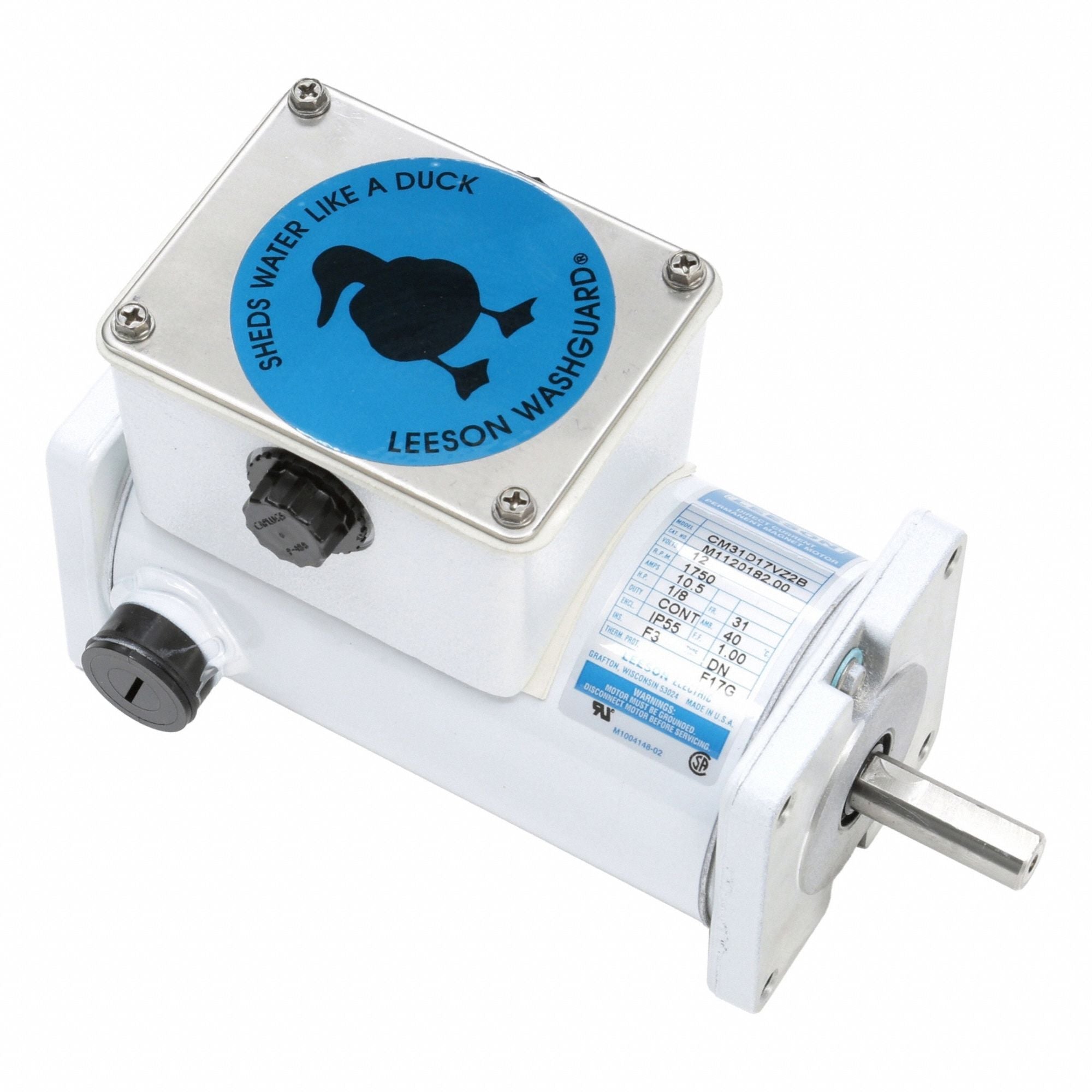 LESSON M112018200 Washdown Motor 12V DC 9 9/16 L