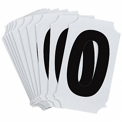 BRADY 8210P0 Numbers and Letters Labels PK 10