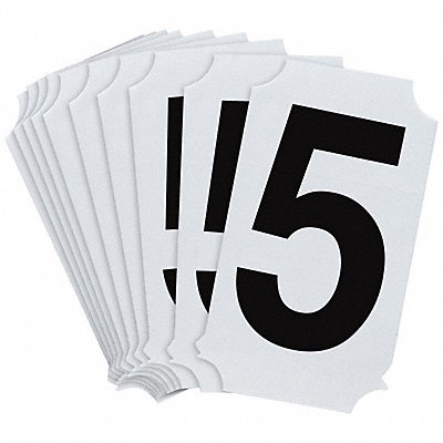 BRADY 8210P5 Numbers and Letters Labels PK 10