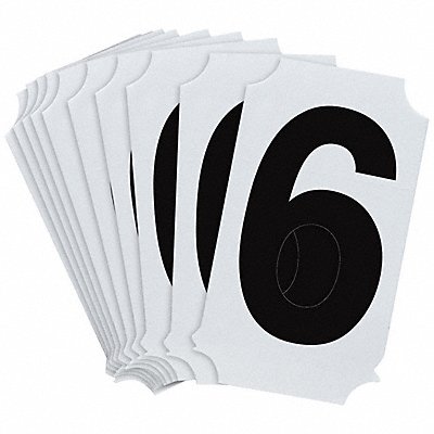 BRADY 8210P6 Numbers and Letters Labels PK 10