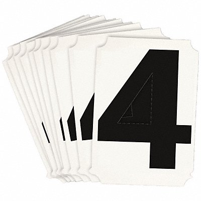 BRADY 8215P4 Numbers and Letters Labels PK 10