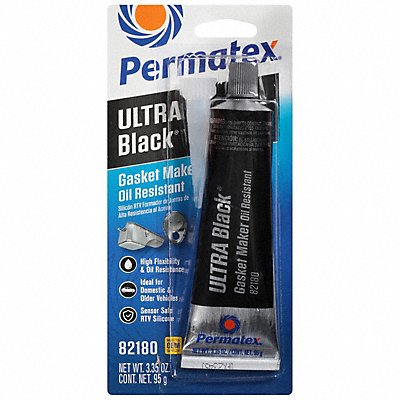 PERMATEX 82180 RTV Gasket Maker 3.35 oz Metallic Black