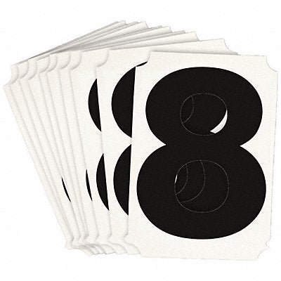 BRADY 8220P8 Numbers and Letters Labels PK 10