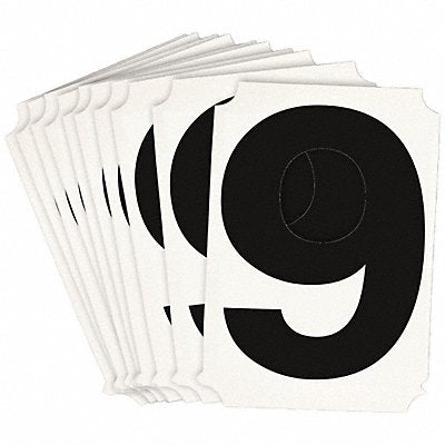 BRADY 8220P9 Numbers and Letters Labels PK 10