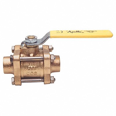 APOLLO 8220401 Manual 2-Way Ball Valve Sweat Bronze