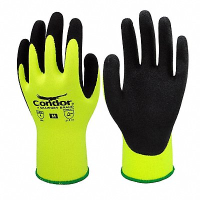 CONDOR GGS114428 Coated Gloves Polyester Latex S PR