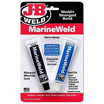 J-B WELD 8272 Epoxy Adhesive Tube 1 1 Mix Ratio