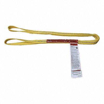 DAYTON 832EW2 Web Sling Yellow Flat Eye Polyester