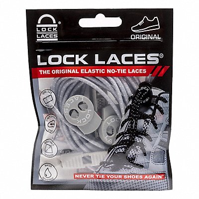 LOCK LACES GRY48 Safety Shoe Laces Gray 48 L PR
