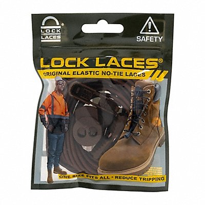 LOCK LACES BRN72 Safety Boot Laces Brown 72 L PR