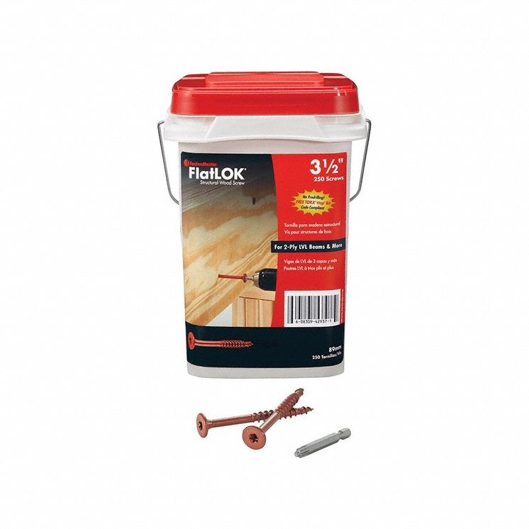 FASTENMASTER FMFL312B250 WOOD SCREW 3.5in L PK250