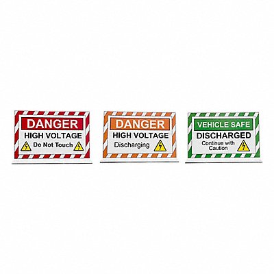 ZING 2652 Safety Sign 6 1/2 H High Voltage Legend