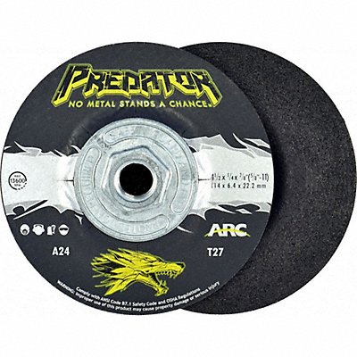 PREDATOR 845045801 DCW 4-1/2 X 1/4 X 5/8-11 24   TYPE 27