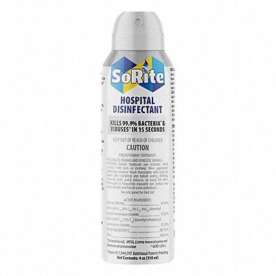 SORITE SRHBOV3 Disinfectant Cleaner 3 oz Sz PK24